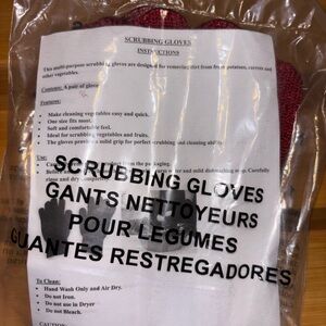 Avon Red Scrubbing Gloves